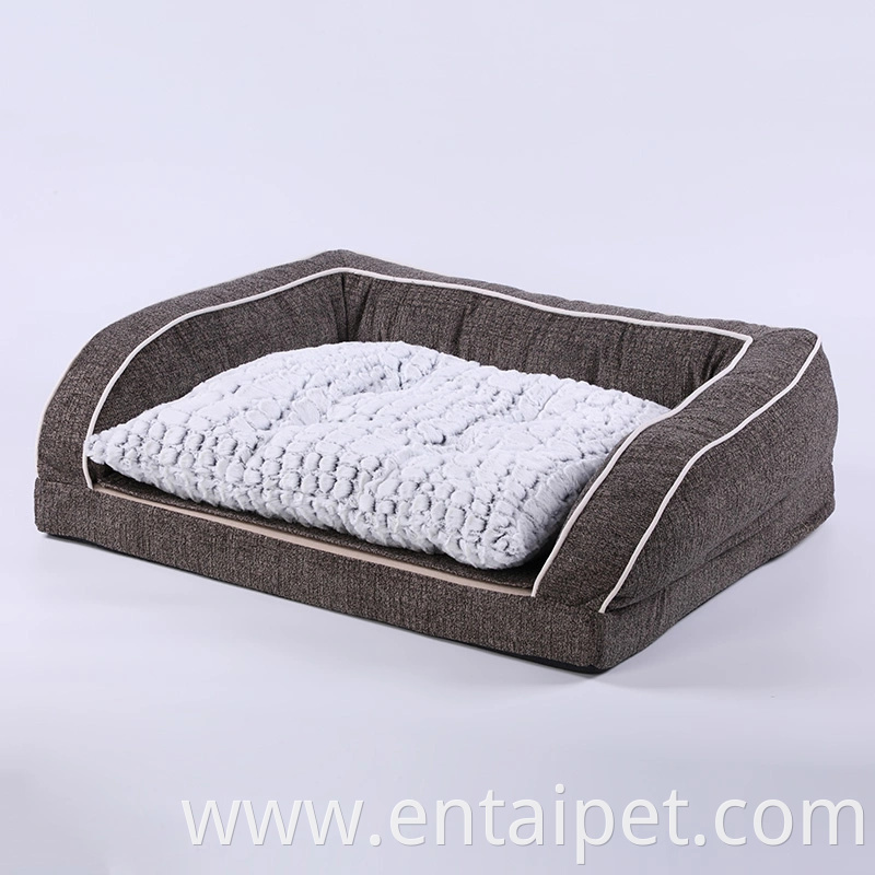 Luxury High Quality Faux Fur Pet Dog Sofa Bed